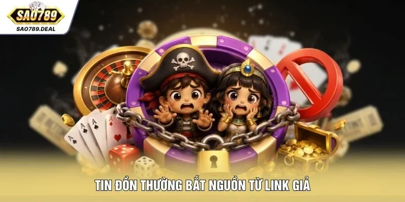 Tin đồn thường bắt nguồn từ link giả